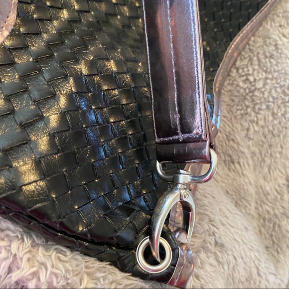 Disney Parks Faux Leather Woven Mickey Mouse Purse - Picture 7 of 8